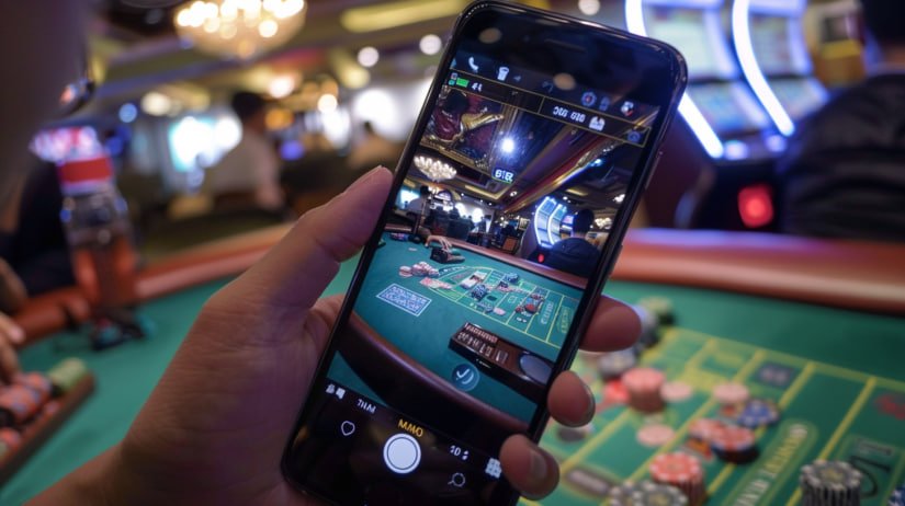 luckpot app home screen showing sports betting and casino game lobby on mobile